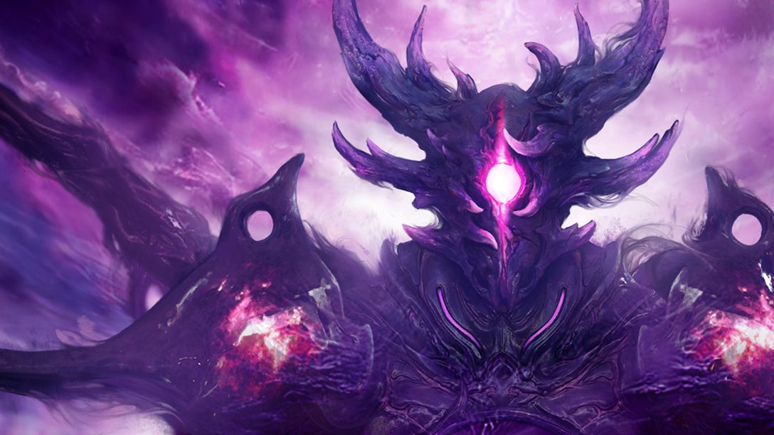 Orobyss expansion key art with a glowing violet creature from the Last Epoch PlayStation announcement